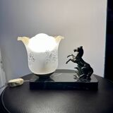 Art Deco style Horse marble lamp