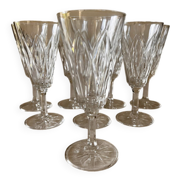 Set of 8 champagne flutes