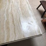 Travertine coffee table, 1970