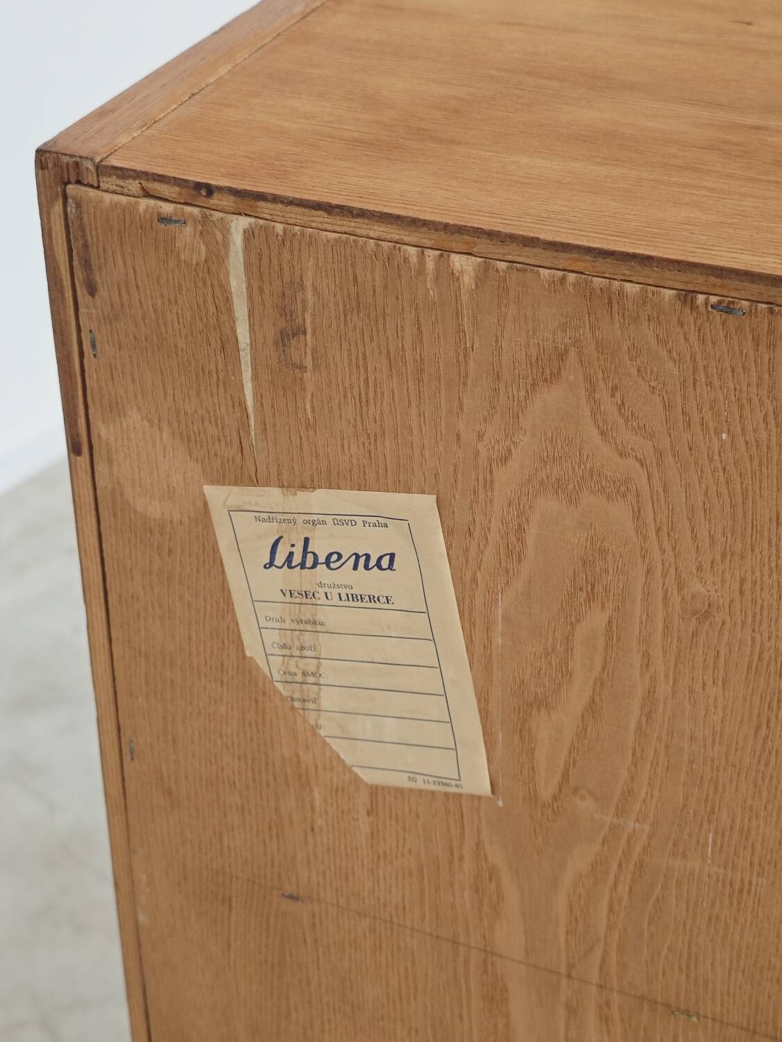 Libena 1960 glass display cabinet / bookcase