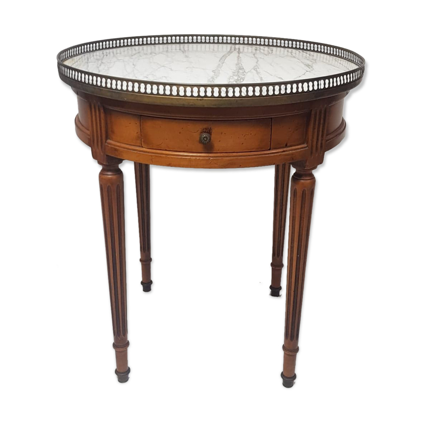 Tabel hot water bottle pedestal table Louis XVI style