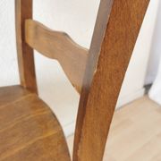 Vintage Wooden Dining Chair: Tyrolean Farmhouse Bistro, 1970s