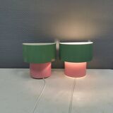 A set of refurbished retro wall lamps from IKEA from the 1980s-90s.
