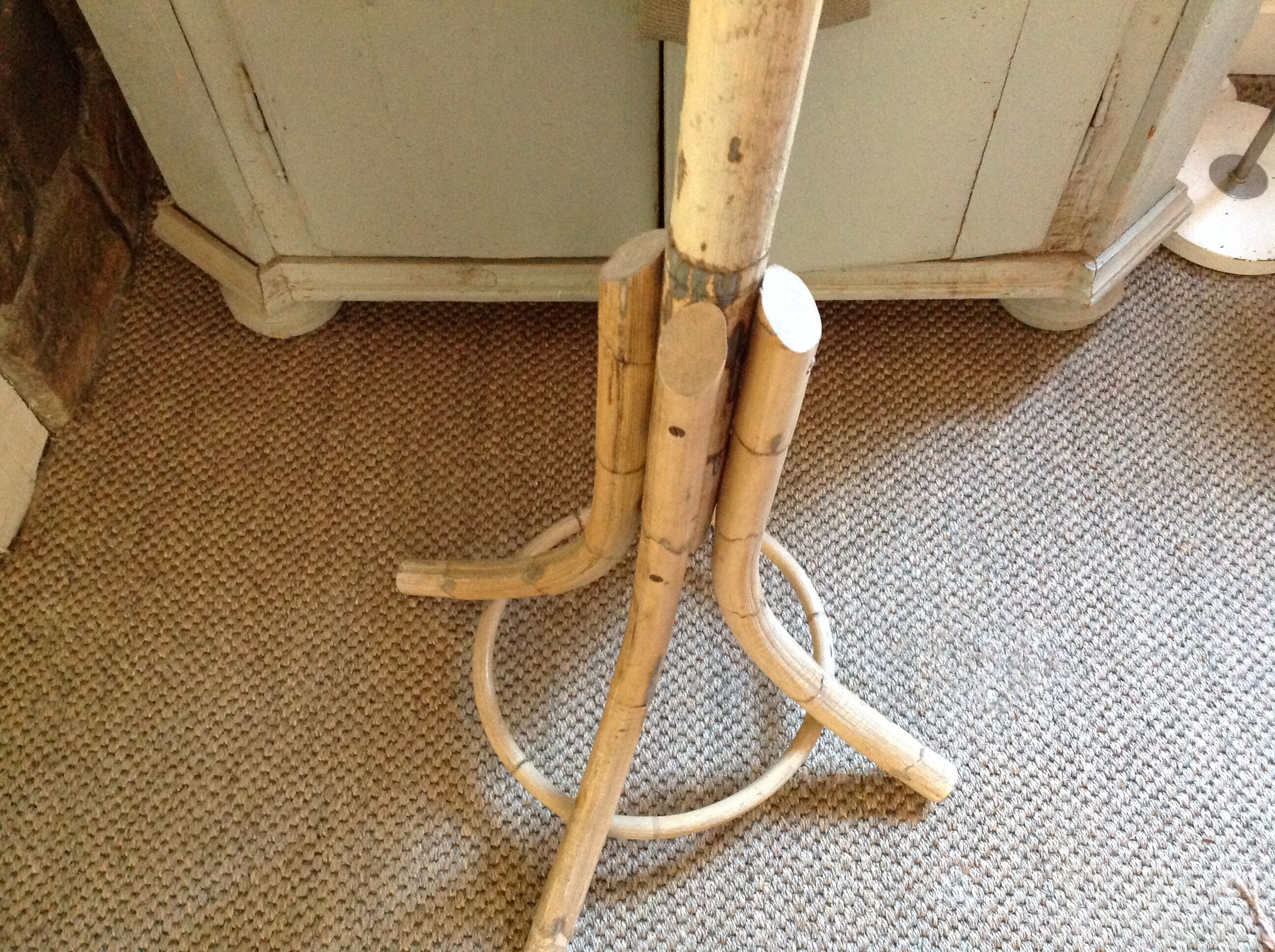 Bamboo coat rack