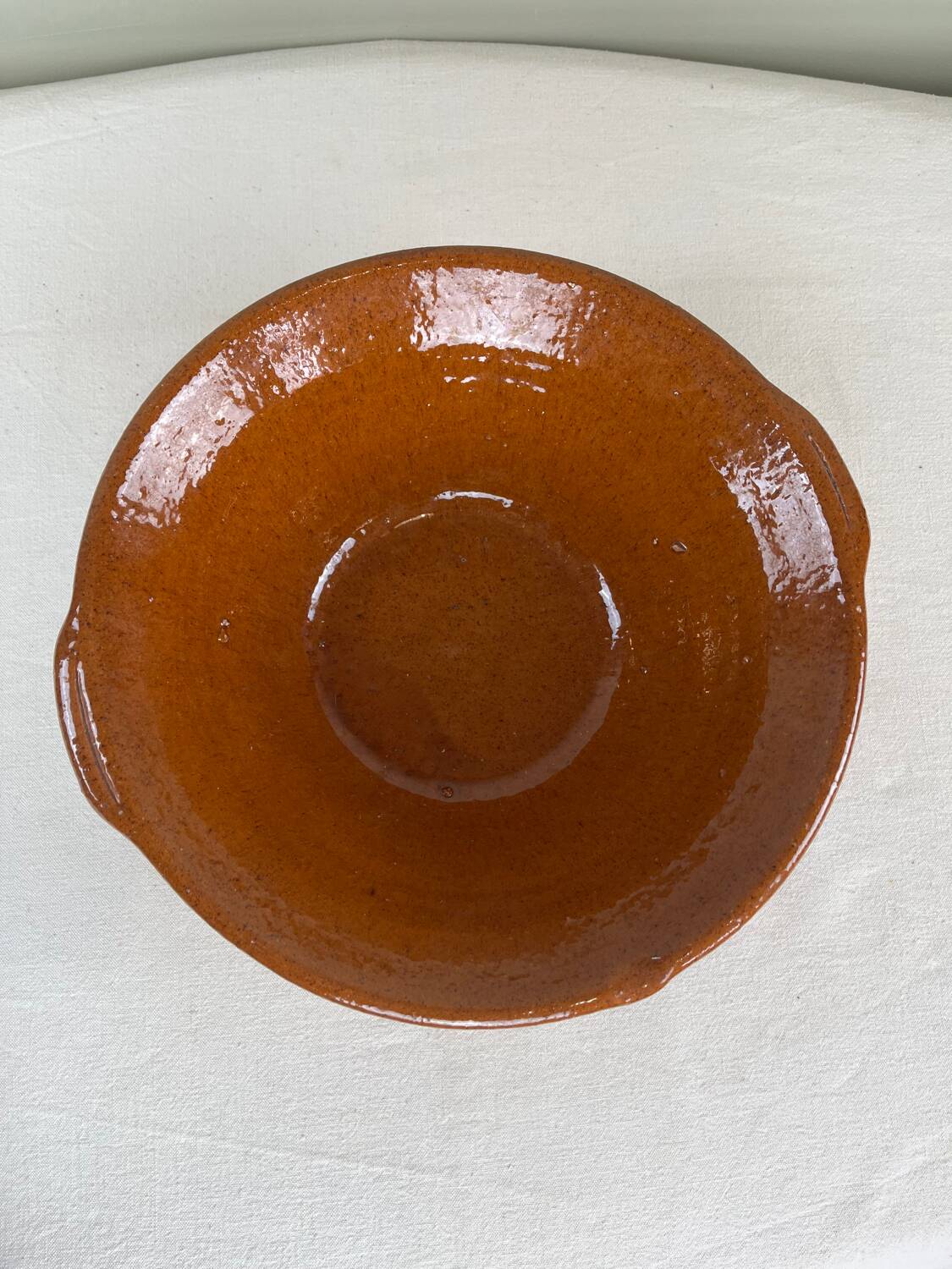 Brutalist terracotta bowl