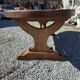 Solid oak farmhouse table, 220×90cm