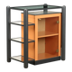 Vitrine vintage design en bois laqué, Italie, années 1980