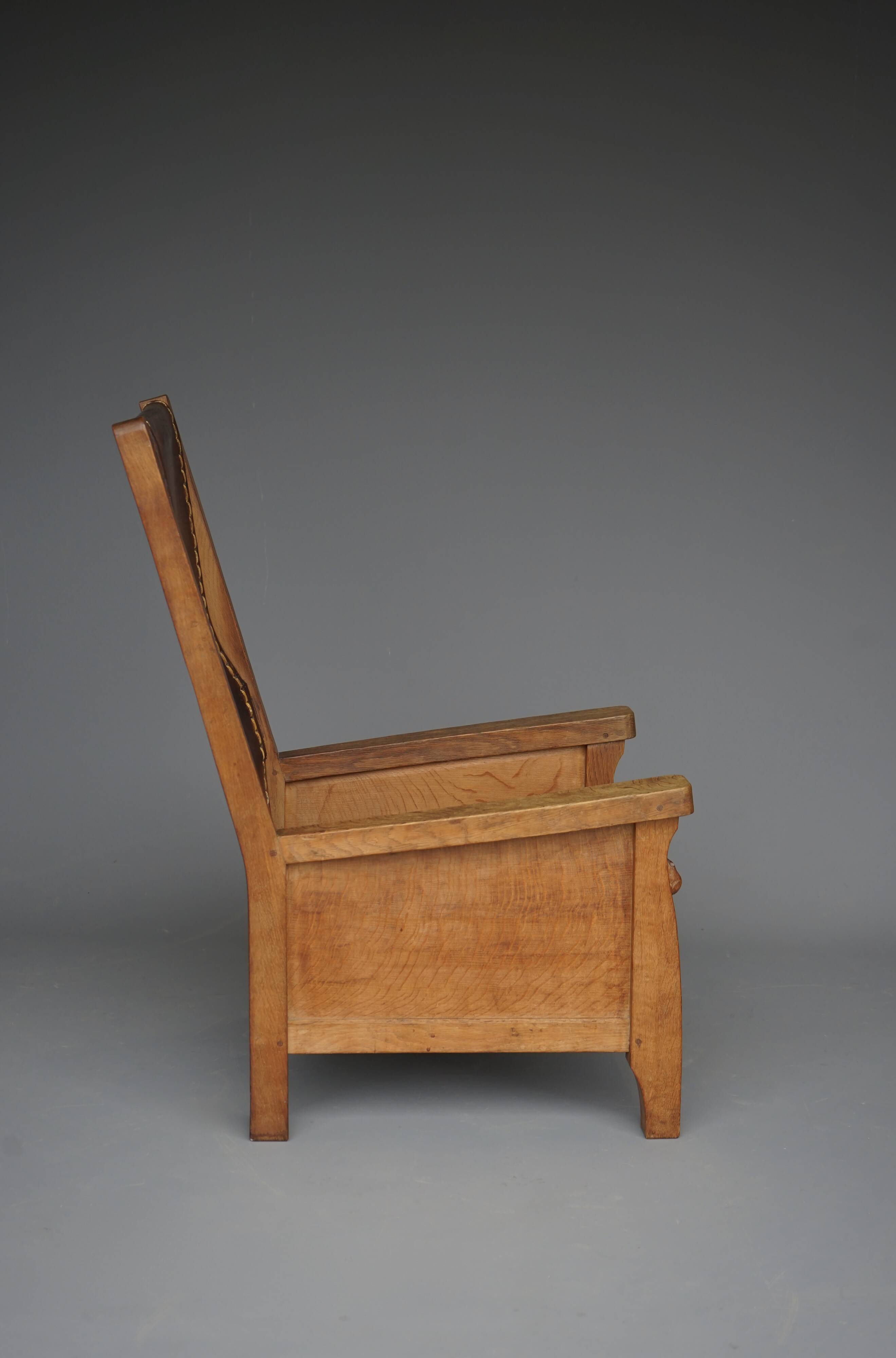 Oak Armchair by Robert Mouseman Thompson, 1940s