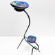 Animal-shaped pocket table in wrought iron and ceramic. France, 1960s.
