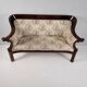 Biedermeier Walnut Veneer Sofa
