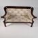 Sofa en placage de noyer Biedermeier