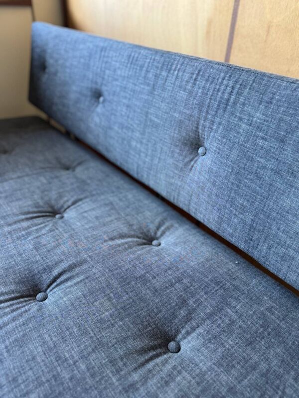 Canapé banquette gris