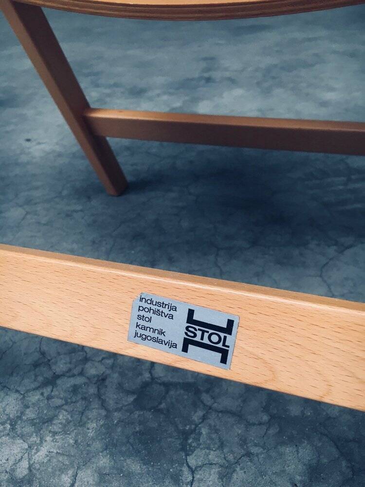 Set of Mid-Century Modern Design Rex Folding Chairs by Niko Kralj for Stol Kamnik, 1980s