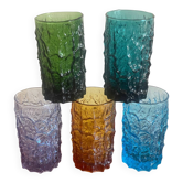5 verres écorce d’arbre  Geoffroy Baxter