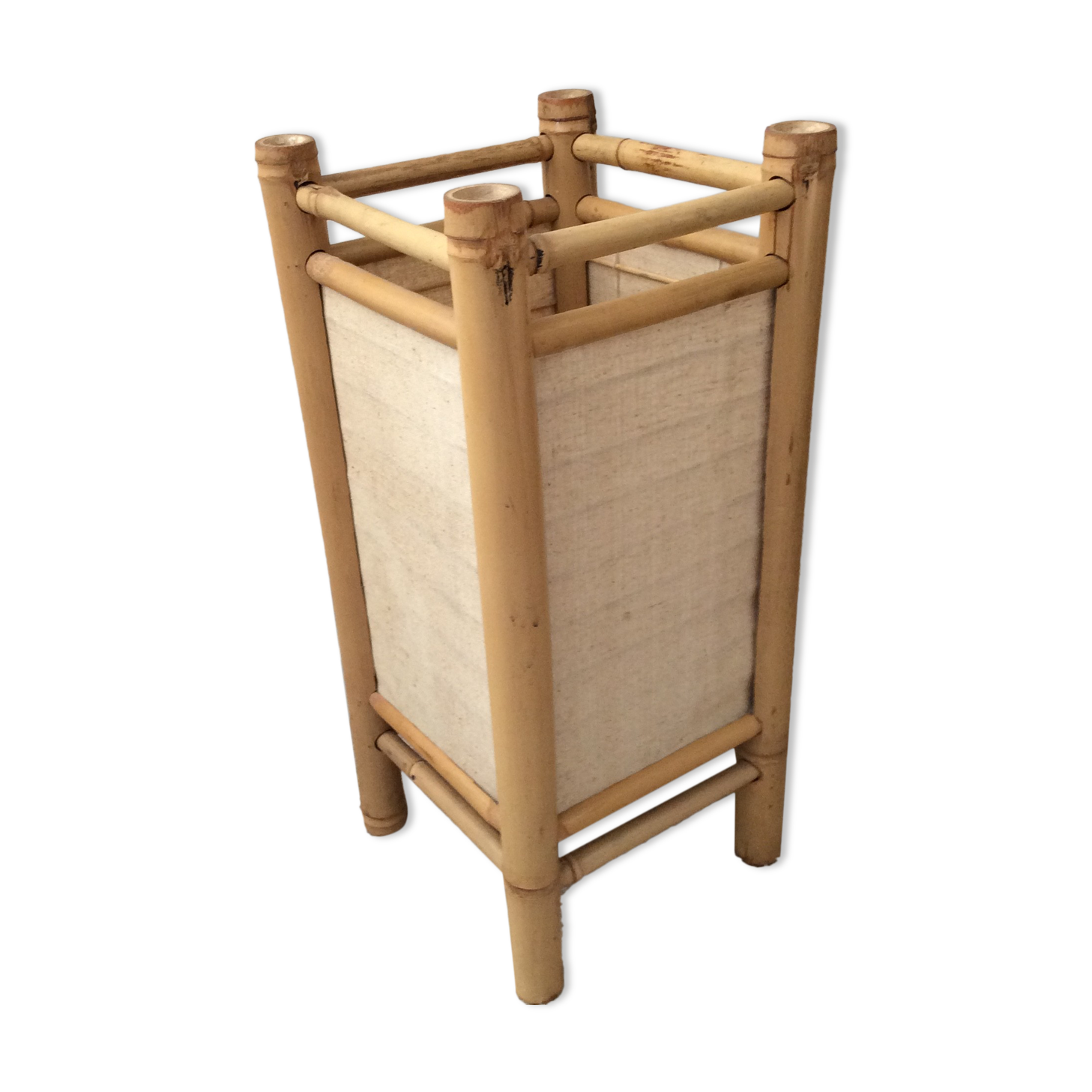 Rattan bamboo lamp from the 60s-70s