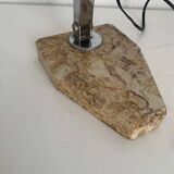 Vintage lamp 1930 Fare French craftsmanship sand marble - 45 cm