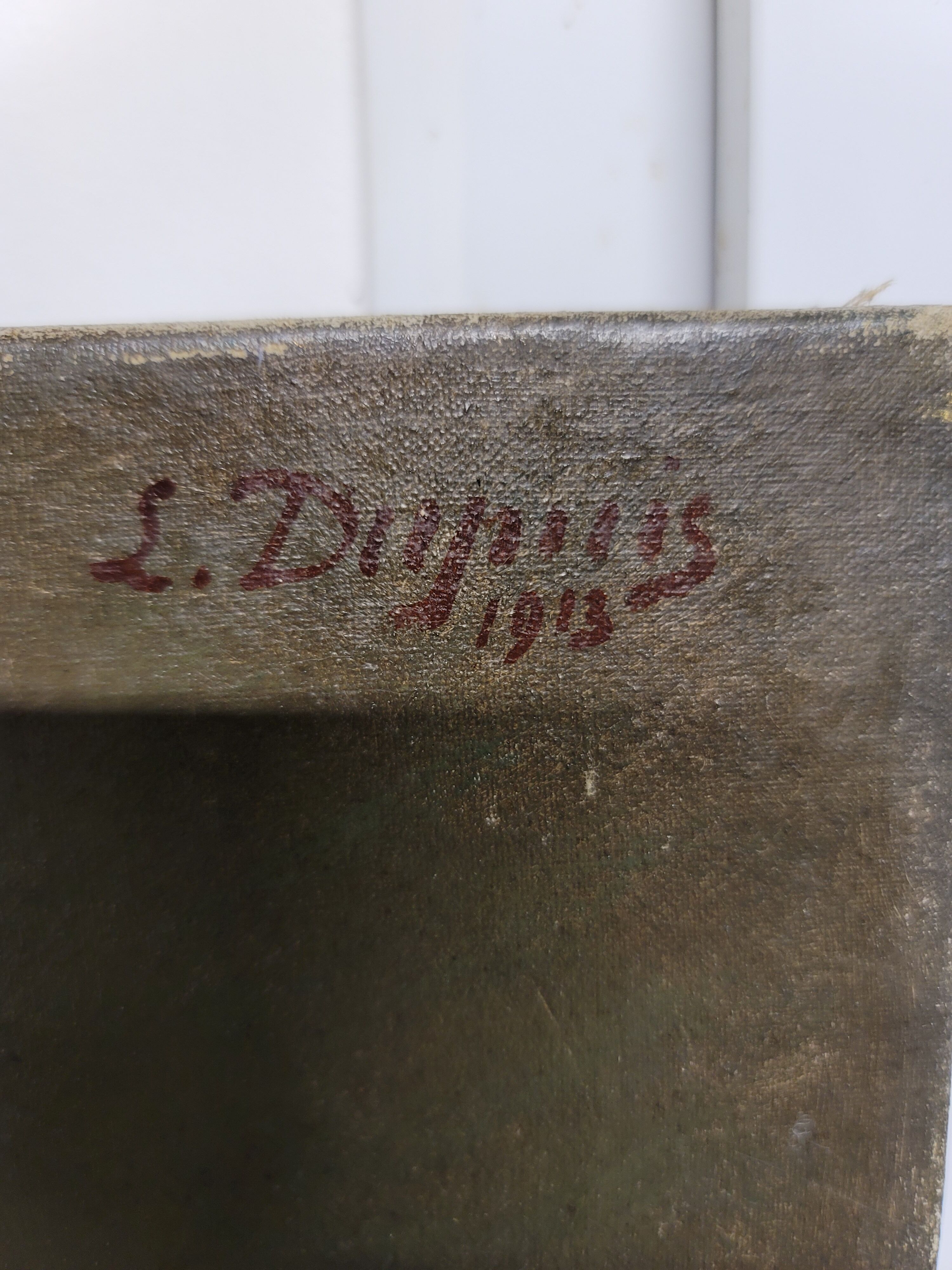 Portrait man oil on canvas