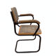 Fauteuil cantilever 1950s fer massif et cannage - Proto Cesca - La mam