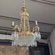 Large 155 cm crystal chandelier in Rococo style with 8 light arms.