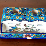 Longwy enamel inkwell