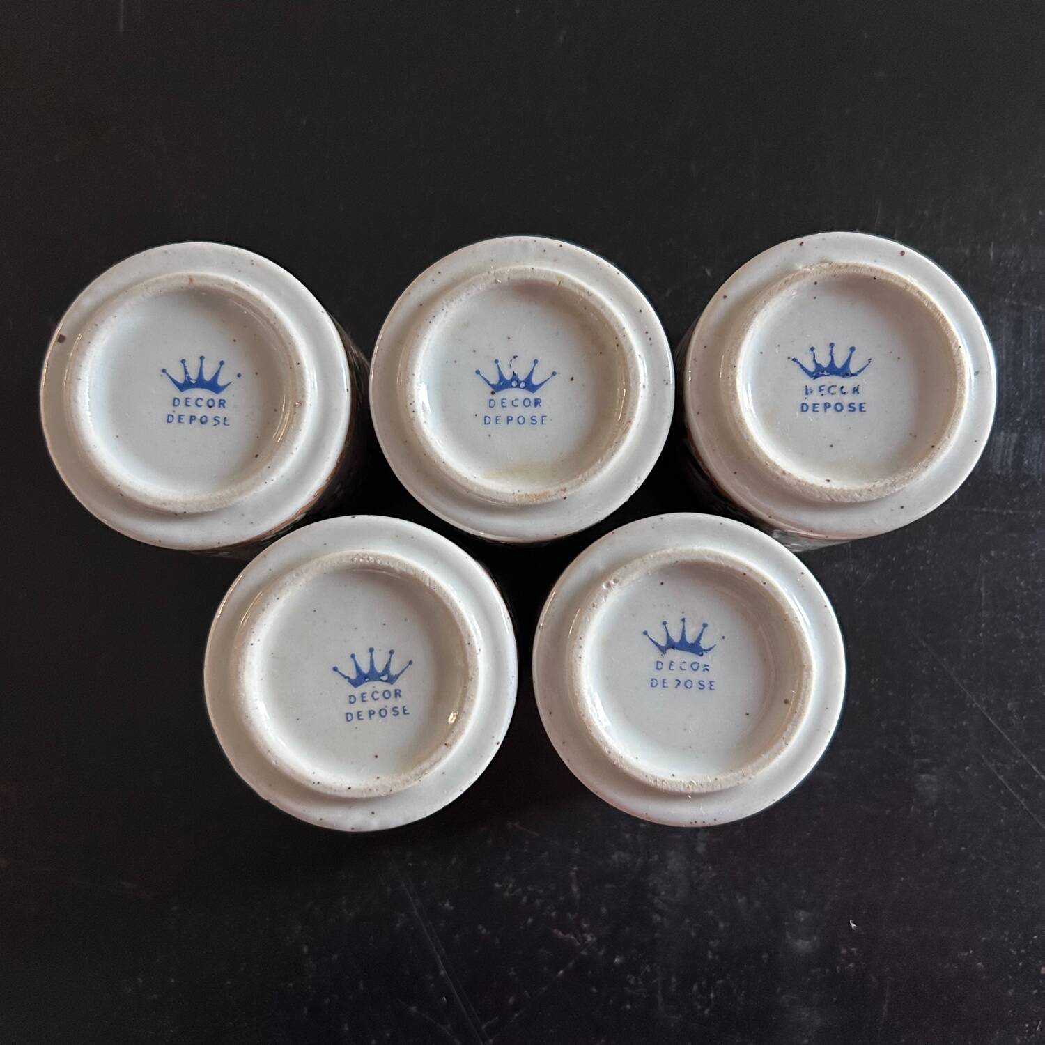 Set of 5 espresso cups