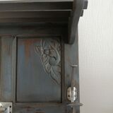 Wooden wall coat holder