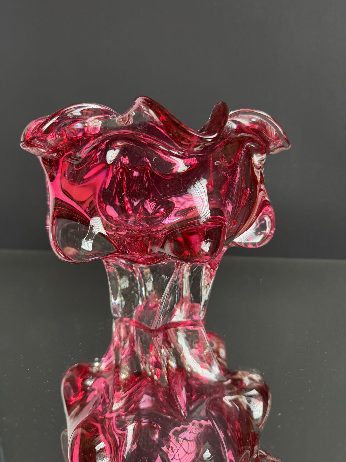 Blown glass catchall by Josef Hospodka from the 1960s.