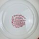 6 plates earth of iron red Royal Tudor model 17th century England ironstone