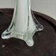 Vase soliflore blanc en verre