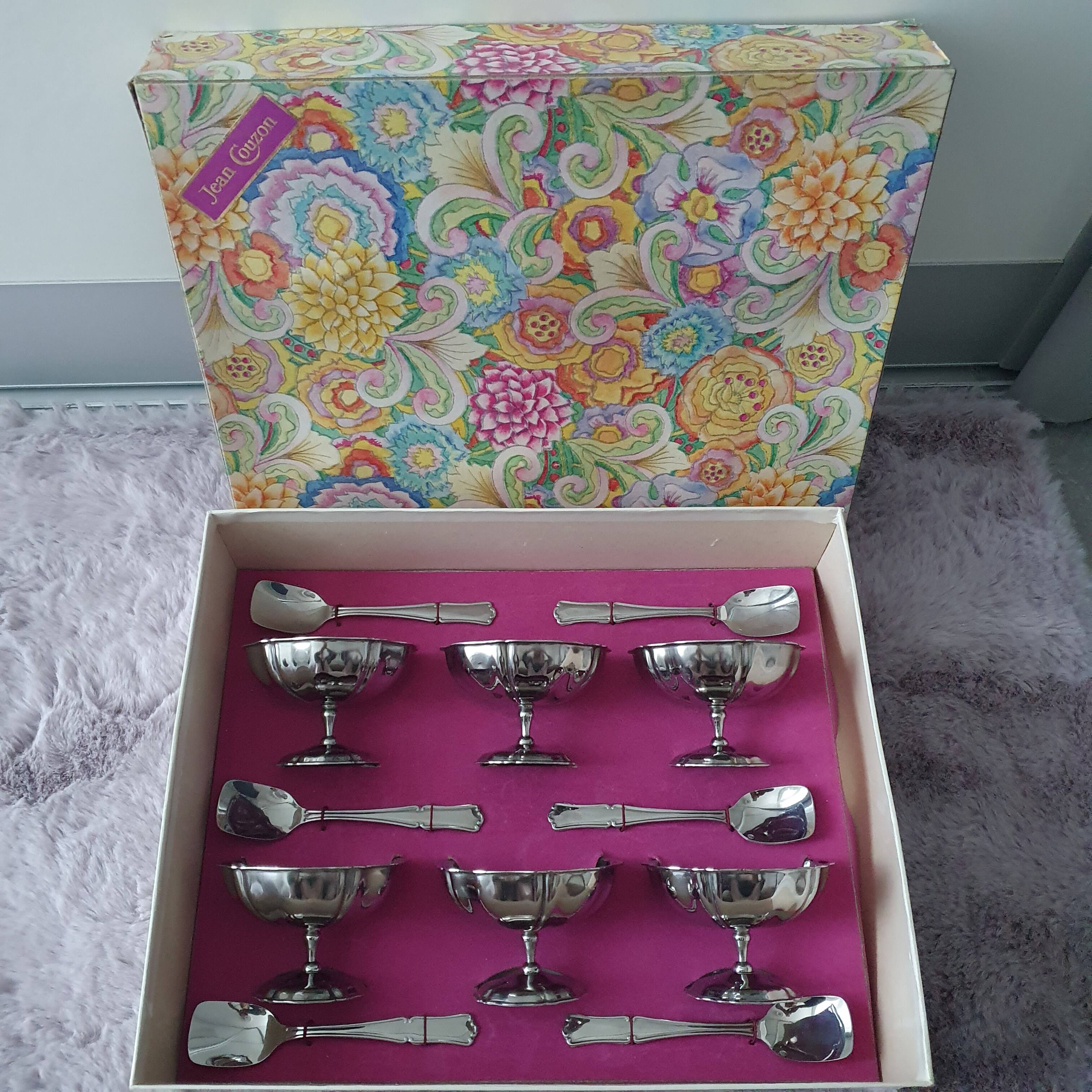 Vintage Jean Couzon Ice Cream Set