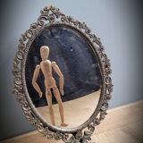 Brass psyche mirror