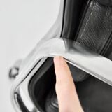 Black leather Soft Pad Chair by Charles & Ray Eames for ICF, 1970S