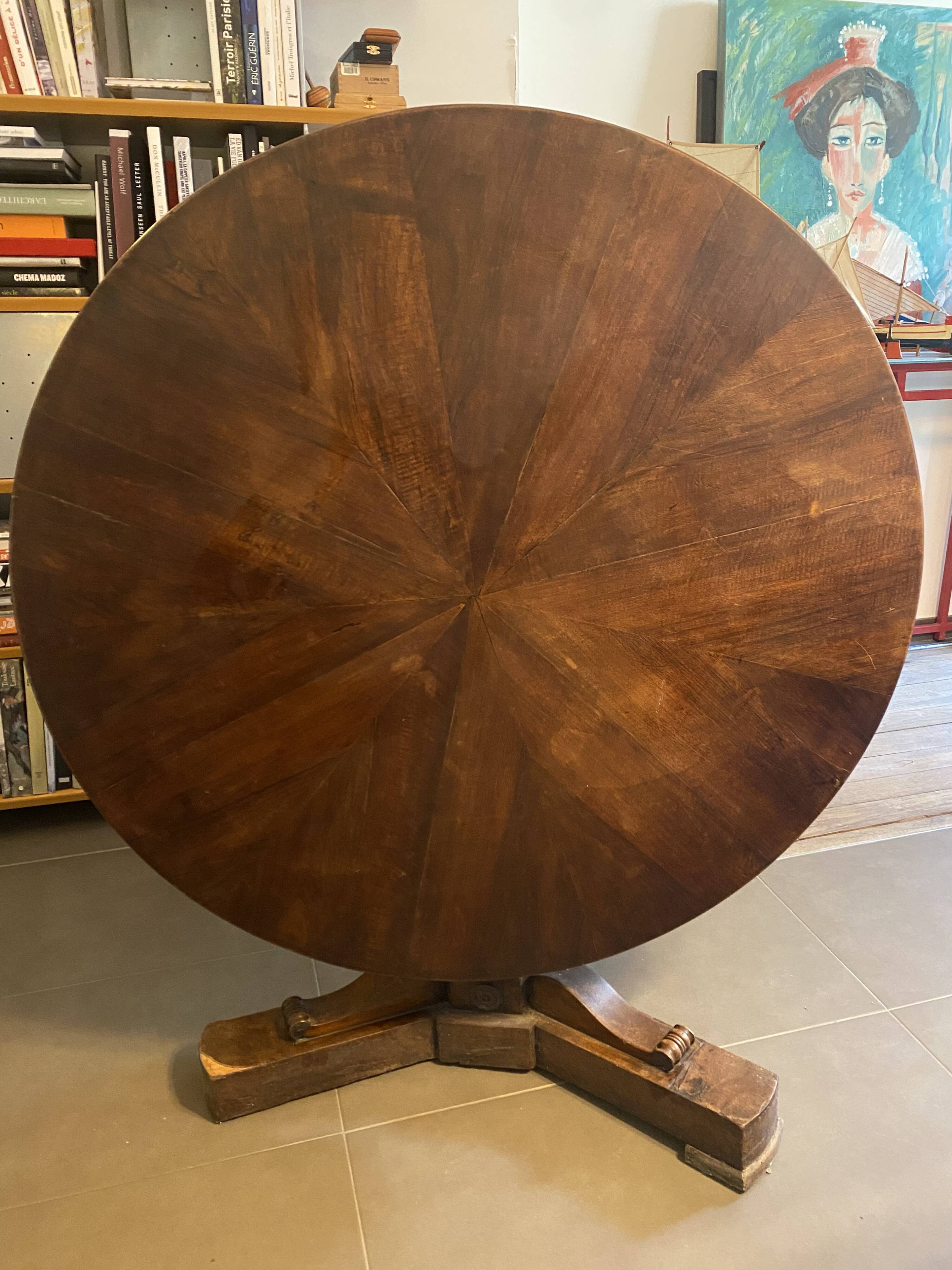 Wooden folding table