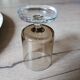 17 vintage stemmed glasses in smoked glass