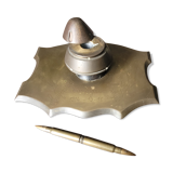 Inkwell old 1st World War Brass