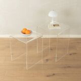 1960s acrylic side tables