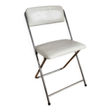 Folding chair in faux leather