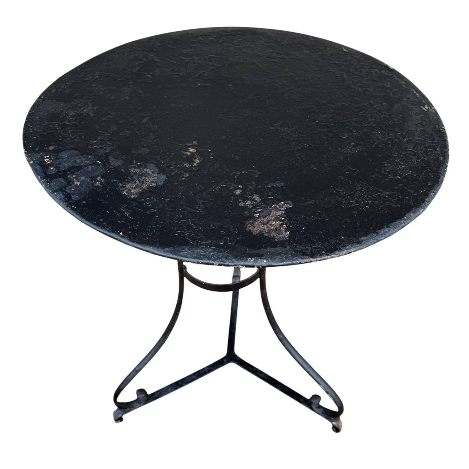 Napoleon III wrought iron pedestal table