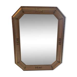 miroir octogonal en bois
