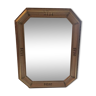 Miroir octogonal en bois doré 88 x 68 cm
