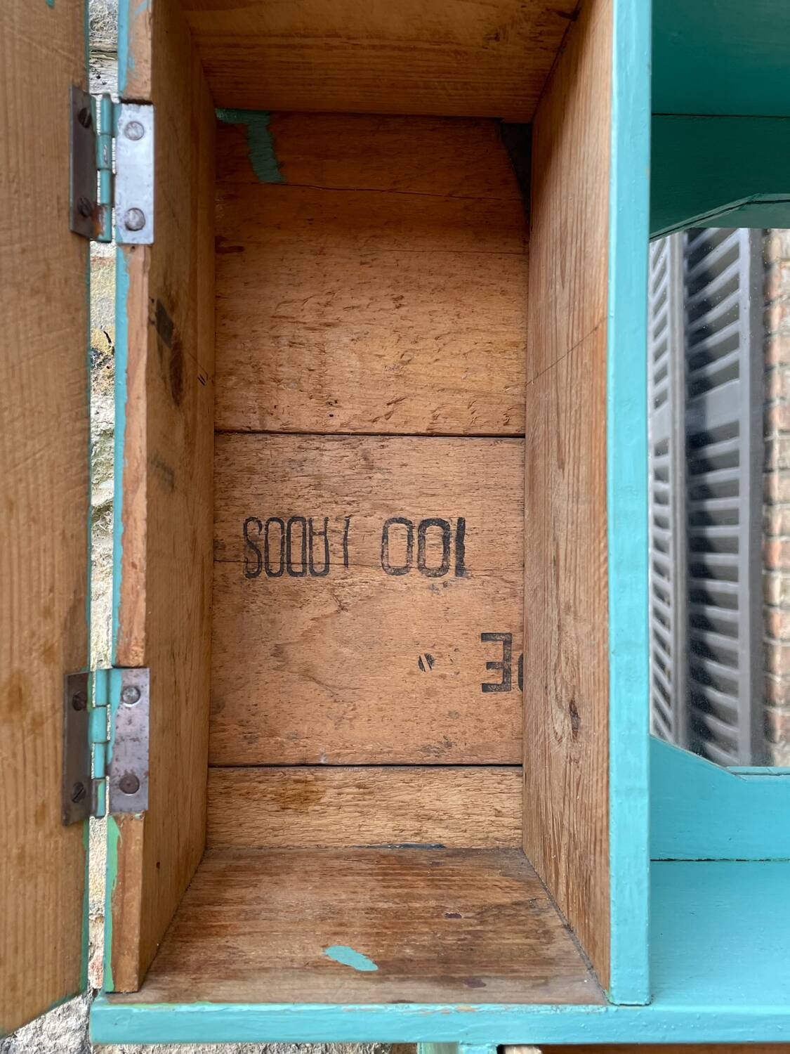 Old wall-mounted bathroom cabinet