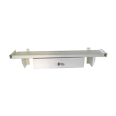 Vintage metal bathroom shelf
