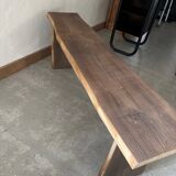 Small bench in raw wood