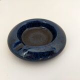 Vintage blue ashtray signed