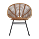 Rohe Noordwolde rattan lounge chair, The Netherlands 1950