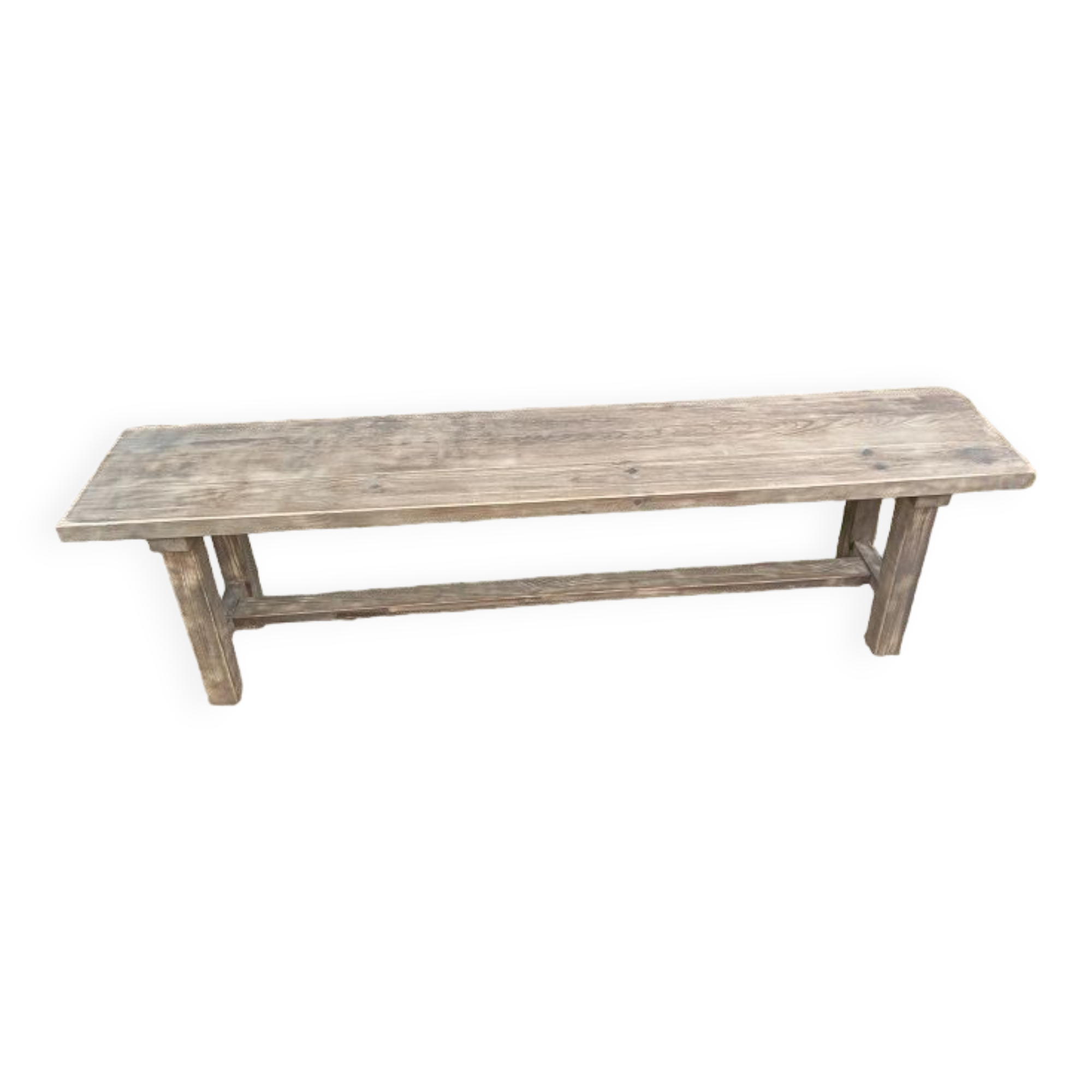 Aerogommed solid wood bench