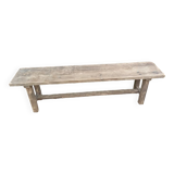 Aerogommed solid wood bench