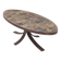 Brutalist oval table