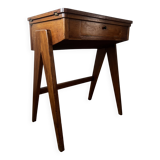 Ancien meuble de couture en bois vintage