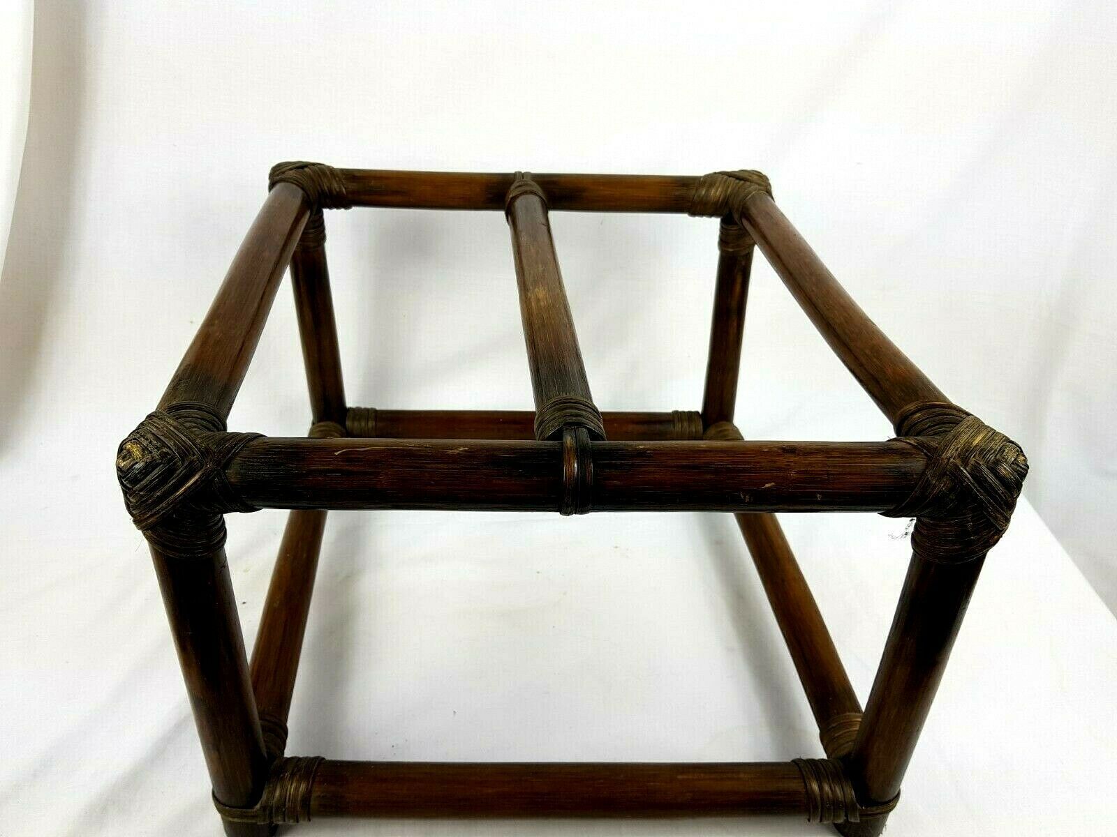 Bamboo magazines door, vintage rattan 70s